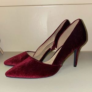 Velvet D’Orsay Pointed Heels